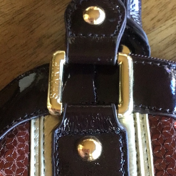 NWOT Sharif 1827 Leather Sequined Handbag - Picture 9 of 9